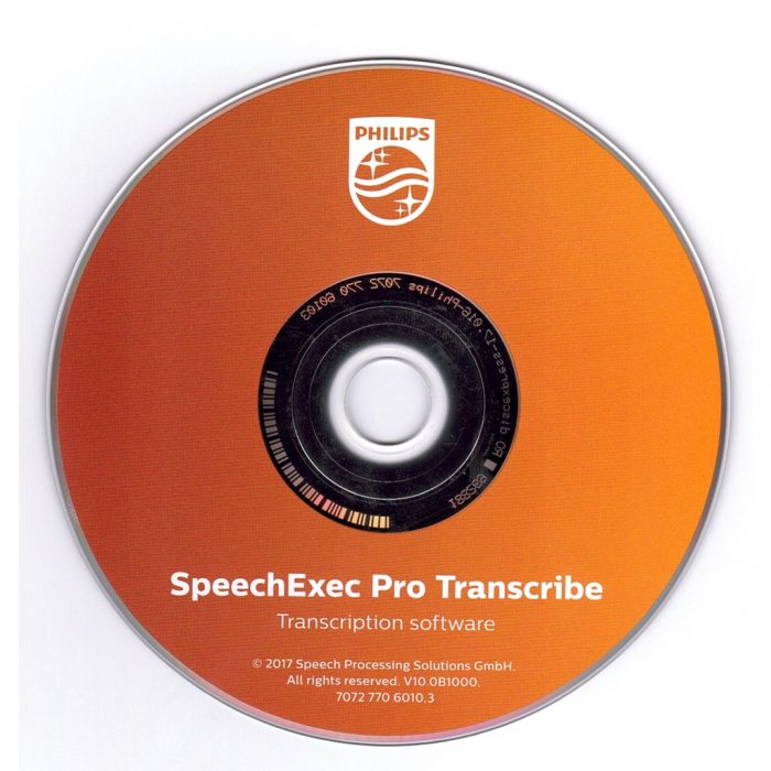SpeechExec Pro Transcribe CD Image